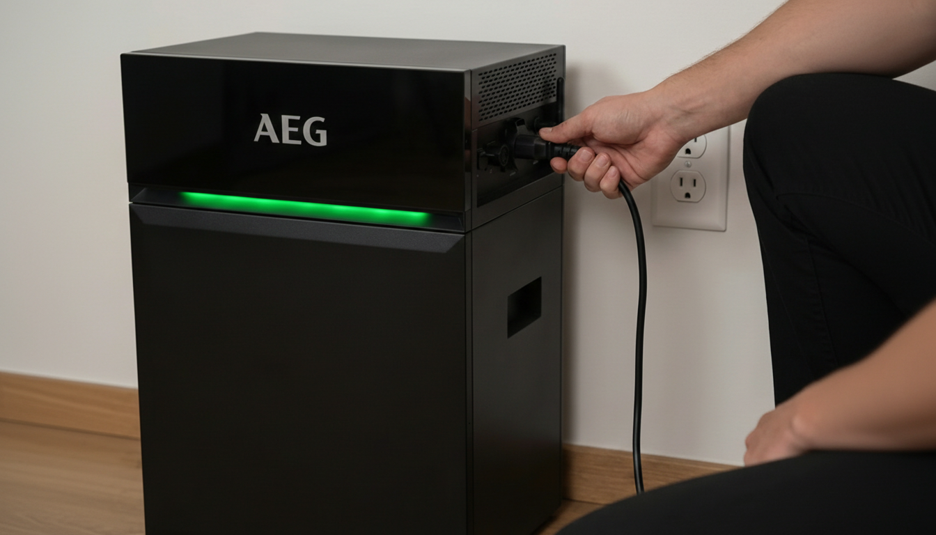 Aansluiten op stopcontact